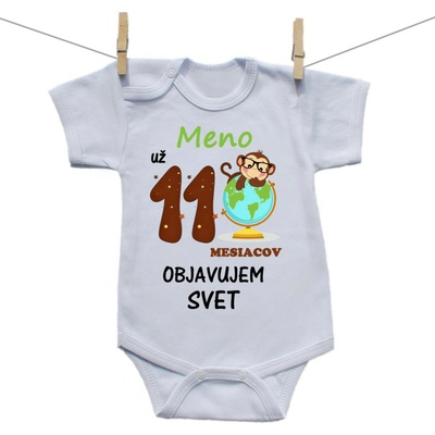 Boodyy Body s krátkym rukávom Už 11 mesiacov objavujem svet
