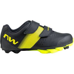 Northwave Детски обувки за планинско колоездене Northwave Kid's Hammer Junior Cycling shoes - Black / Yellow Fluo - размер 37 (EU) (736-0026-0216)