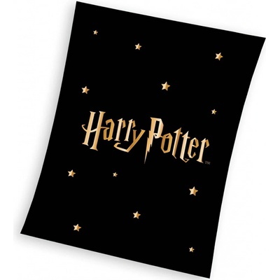 TipTrade deka z mikrovlákna mikroplyš dětská HARRY POTTER GOLD STARS černá – Zbozi.Blesk.cz