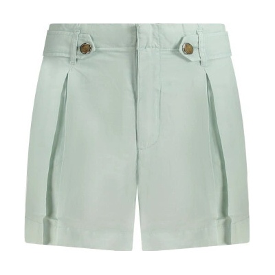 Oslnivé dámské kraťasy s kontrastními detaily zelená