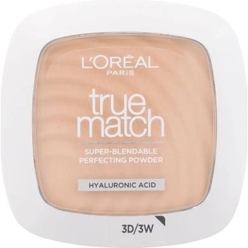 L'Oréal Paris True Match jemný púder pre prirodzený vzhľad 3.D/3.W Dore Warm 9 g