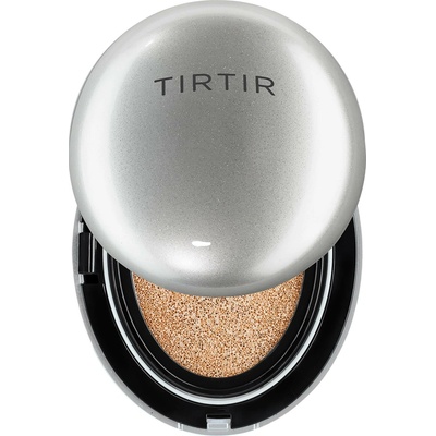 Tirtir Mask Fit Aura Cushion hydratační make-up v houbičce pro rozjasnění pleti 21C Cool Ivory 18 g