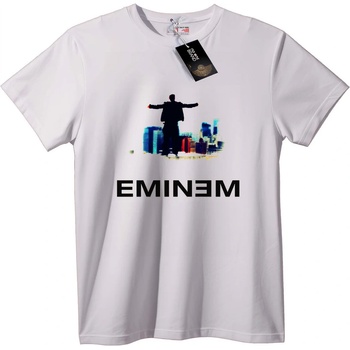 NOONEBRAND Тениска Eminem Градски силует - M, White