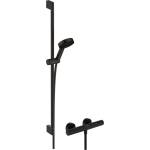 Hansgrohe Pulsify Select S - Душ комплект с термостат, 3 струи, EcoSmart, черен мат 24271670 (24271670)
