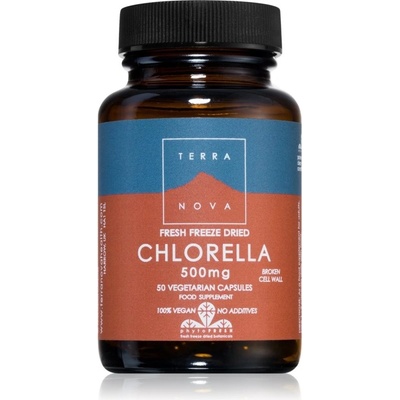 Terranova Health Chlorella 500mg kapsuly na detoxikáciu organizmu a podporu imunity 50 kapsúl