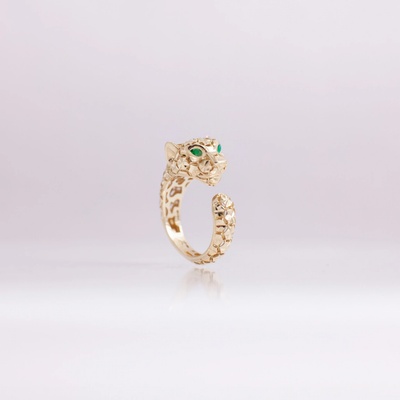 Lillian Vassago Originálny zlatý prsteň Leopard LLV22 GR071Y