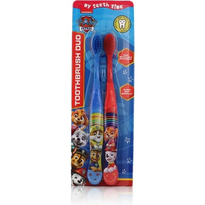 Nickelodeon Paw Patrol Toothbrush Duo Super Soft 4-6 Blue and Red