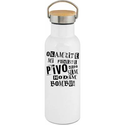 123TRIKO termoska Okamžitě mi přineste Pivo, nebo sem hodím bombu! V2 500 ml