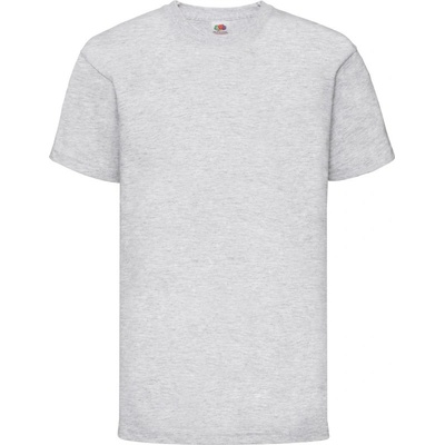 Fruit of the Loom Tričko Kids Valueweight T krátký rukáv dětské COT161033610a3 heather gre Melír šedá