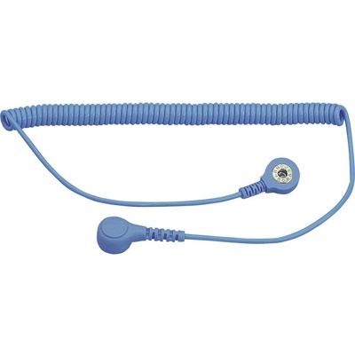 BJZ ESD uzemňovací kábel 1.80 m tlačidlo 4 mm, tlačidlo 10,3 mm