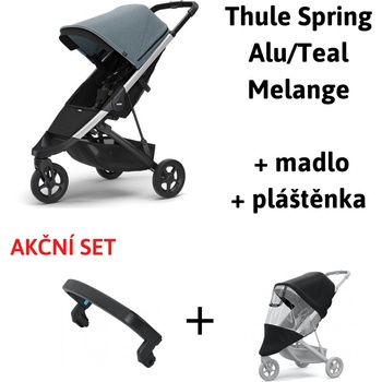 Thule Spring Aluminium Teal Melange 2022 + madlo + pláštenka