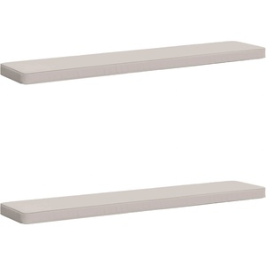 vidaXL Калъфи за пейки, 2 части VUGHT 2 pcs 100% полиестер Бяло (950711)