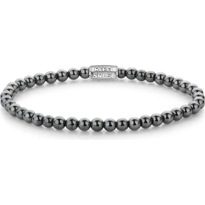 REBEL & ROSE náramek Grey Silver Shine RR-40131-S