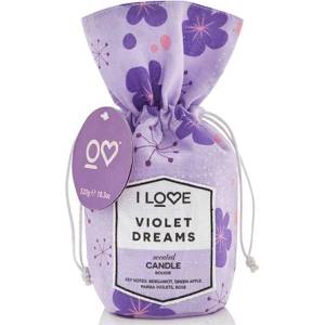 I Love Violet Dreams ароматна свещ за жени 200 гр