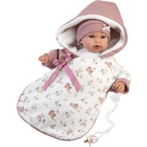 Llorens 63650 NEW BORN - реалистична бебешка кукла със звуци и меко текстилно тяло - 36 (4-63650)