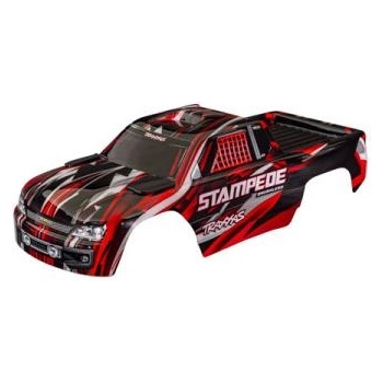 Traxxas каросерия Stampede червена (безскобова)