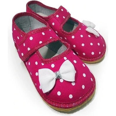 Anatomic Barefoot bačkory Raspberry růžový puntík Růžová