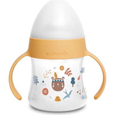 Suavinex láhev Forest první s oušky oranžová 150ml