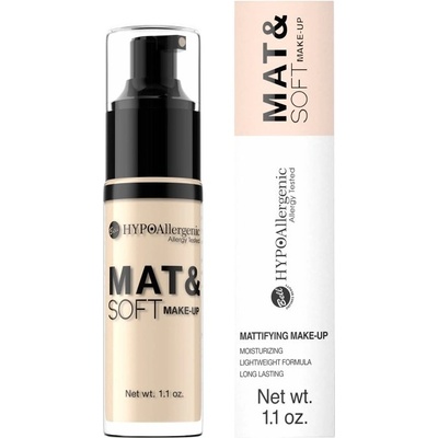Bell Hypoallergenic Mat&Soft ľahký zmatňujúci make-up 02 Natural 30 ml