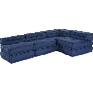 vidaXL Модулен диван Текстил Индийски 210 x 140 x 56 см (3315088)