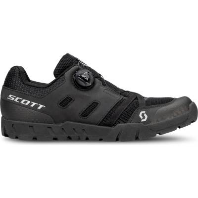 SCOTT Мъжки обувки за планинско колоездене Scott Sport Crus-r Flat Boa Cycling shoes - Black / Silver - размер 47 (EU) (036-1209-0118)