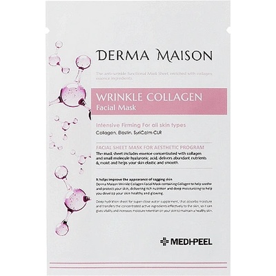 MEDI-PEEL Лист маска за лице с колаген и хиалуронова киселина medi-peel derma maison time wrinkle collagen facial mask