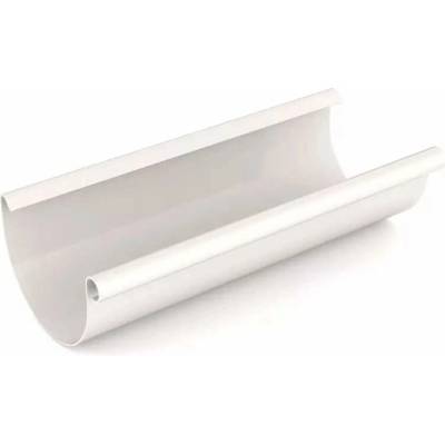 Okapový žlab r.š.400mm pozinkovaný Lakovaný RAL 9010 bílá dl.4m