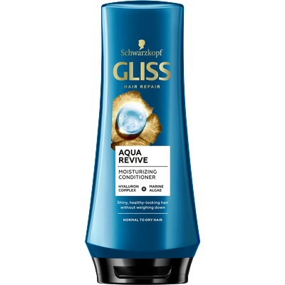 Schwarzkopf GLISS Балсам Aqua revive 200МЛ хидратиращ шампоан норм. /суха коса (GL01-1)