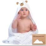 KeaBabies Бебешка Хавлия с качулка От Органичен Бамбук Кафяво Мече KeaBabies