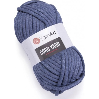 Pletací / háčkovací příze YarnArt CORD YARN 761 jeansově modrá, jednobarevná 250g/73m
