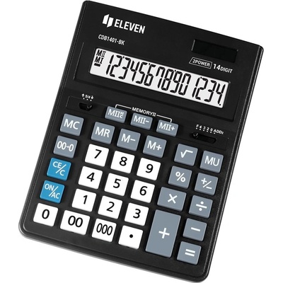 Eleven kalkulačka CDB1401-BK, černá, stolní, čtrnáctimístná