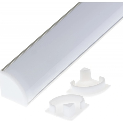LED Solution Koncovka rohového profilu R1 Vyberte variantu: kulatá plná 09656