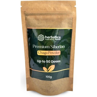 Herbatica Prémiová čaga sibiřská 100% prášek 100 g