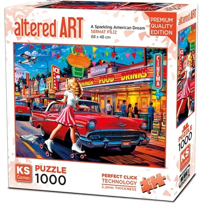 Пъзел KS Games от 1000 части - Бляскава американска мечта (20838)