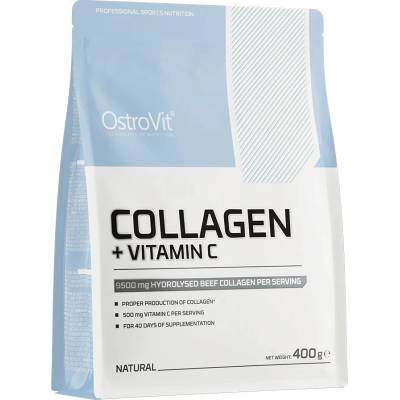 OstroVit Collagen + Vitamin C, неовкусен, 400 g, OstroVit