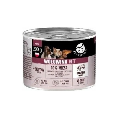 Petrepublic Kousky s hovězím v omáčce box 10 x 200 g