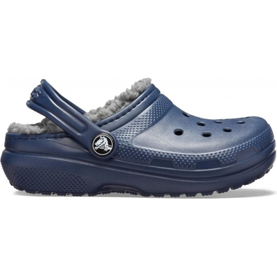 Crocs CLASSIC LINED tmavě modrá/šedá – Zboží Dáma