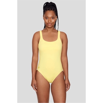 Ralph Lauren Scoopback One-Piece Wwimsuit - Yellow