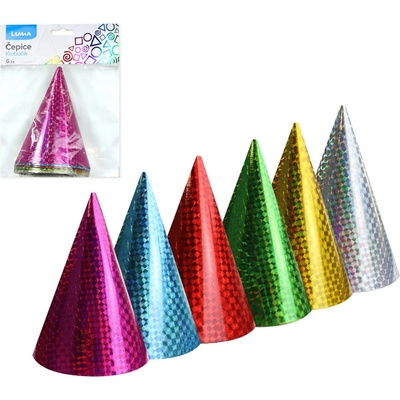 LUMA Laser Čepice 15 cm 6 ks, barevné – Zboží Mobilmania