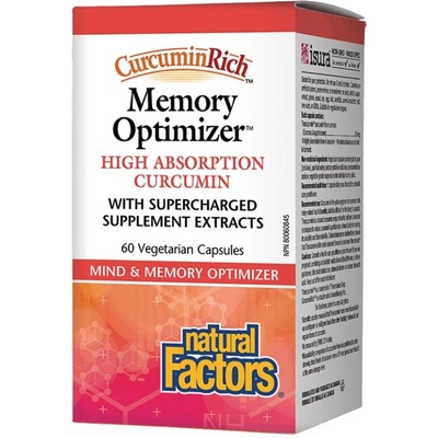 Natural Factors CurcuminRich | Memory Optimizer [60 капсули]