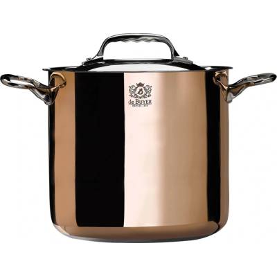 de Buyer Měděný hrnec s poklicí PRIMA MATERA 20cm 5,7l