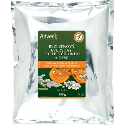 Adveni Bezlepkový Everyday chlieb s cirokom a tekvicou 500 g