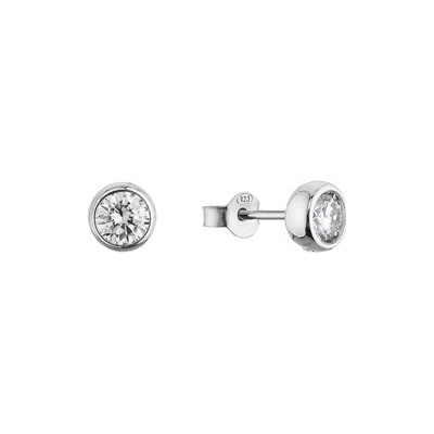 EVOLUTION GROUP CZ Stříbrné náušnice AMELIA moissanite - 11M00005