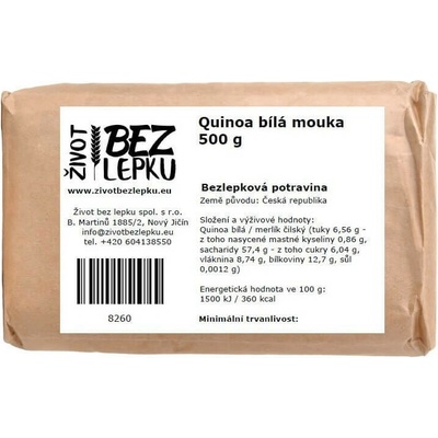 Život bez lepku Quinoa biela múka 0,5 kg