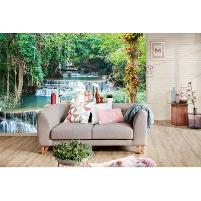 DIMEX ART Самозалепваща се флизелинова фототапета водопади в канчанабури 375 x 250 см