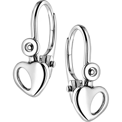 Zlaton Náušnice bílé zlato srdce visací výška 1.3cm váha 1.1g 001510907247