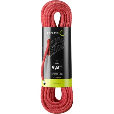 Edelrid Единично въже Edelrid Boa 9, 8 mm Single rope - Red - размер 80 m (308-0182-0715)