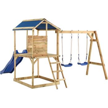 vidaXL Комбинирано детско съоръжение за игра, импрегниран бор (3059956)