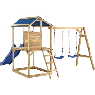 vidaXL Комбинирано детско съоръжение за игра, импрегниран бор (3059956)