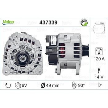 Alternátor VALEO 437339